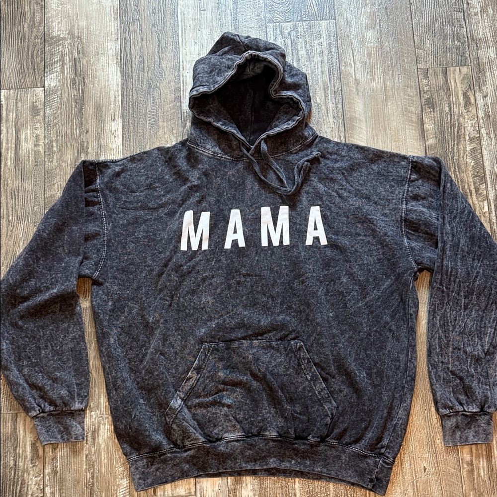 COLORTONE MAMA” - “”UNISEX”” Mineral Wash Hoodie. Size XLARGE